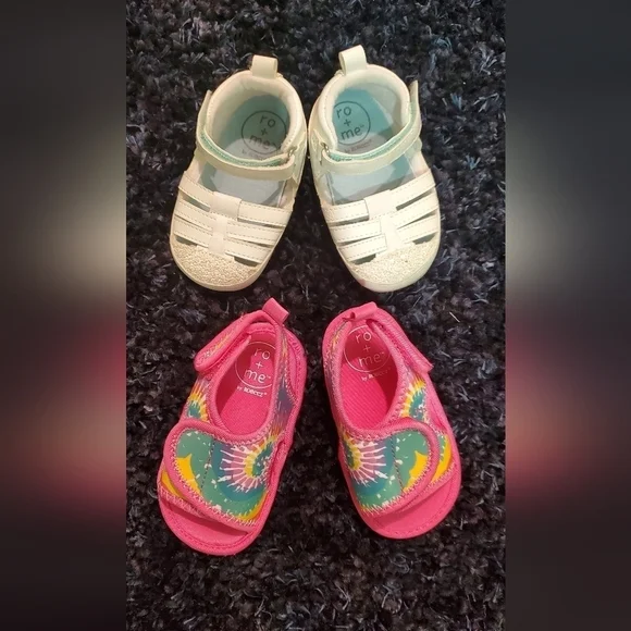 NWOT 2 pair RO+ME BABY SANDALS - Picture 2 of 13
